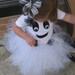 Toddler Girl Ghost Costume with Tutu and Bow