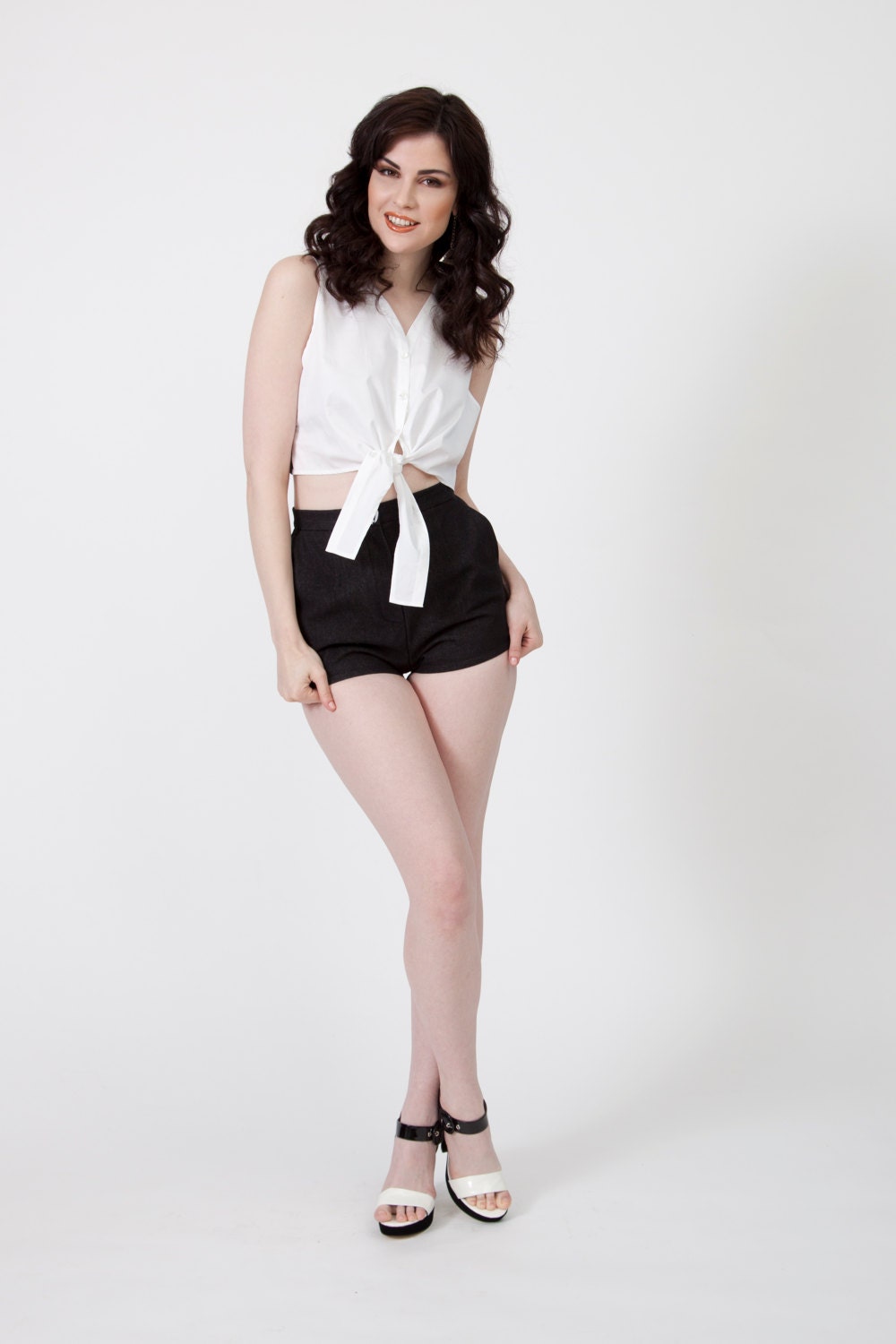 Denim 50's Short Shorts