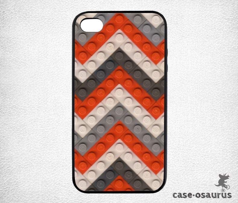 iPhone 4 Case - LEGO Chevron -- Rubber Bumper Case