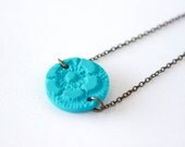 Doily Stamped Polymer Clay Charm Bracelet, Doily Stacking Bracelet