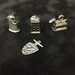 Pewter Metal Doctor Who Dalek, K-9, TARDIS Charms