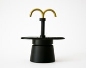 Vintage Italian Rare Coffee Maker Mini express Stove top OMG BLACK x 2