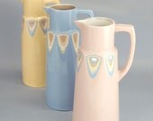 Handmade ceramic vase/jug, stoneware jug - flower vase, serving jug, unique flower holder home decor, modern jug pottery - pink