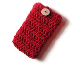 iPhone iPod Cozy, red, Gadget Case.