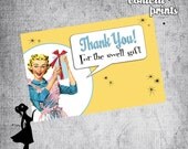 Retro Housewife Thank You Card - GOSSIP GIRLS Printable Il_170x135
