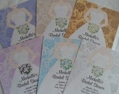 Unique Personalized Bridal Shower Bachelorette party Invitations with Envelopes