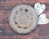 Ceramic Glazed Lace Decorative Plate, Ceramic Jewelry Dish