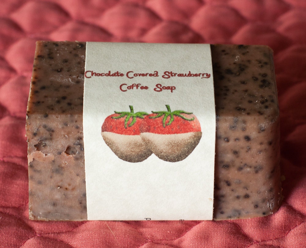 Chocolate Covered Strawberry Coffee Stout Soap
