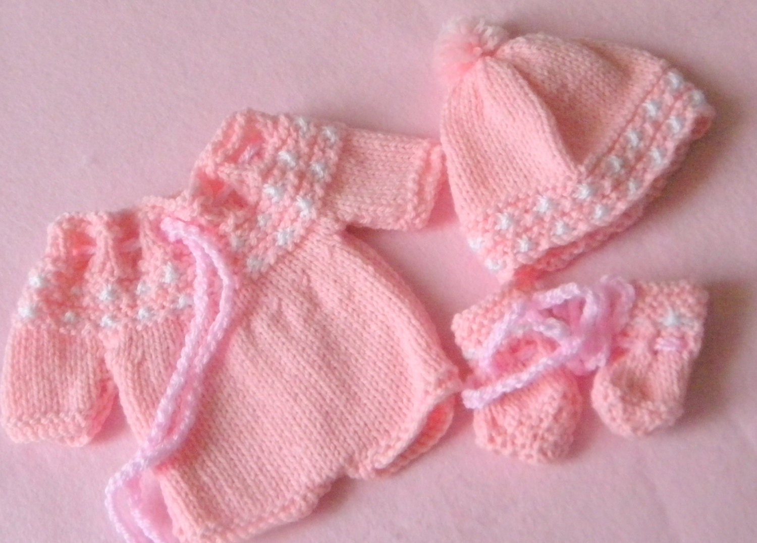 Waldorf doll clothes set handwritten to fit a 12-14  inches doll