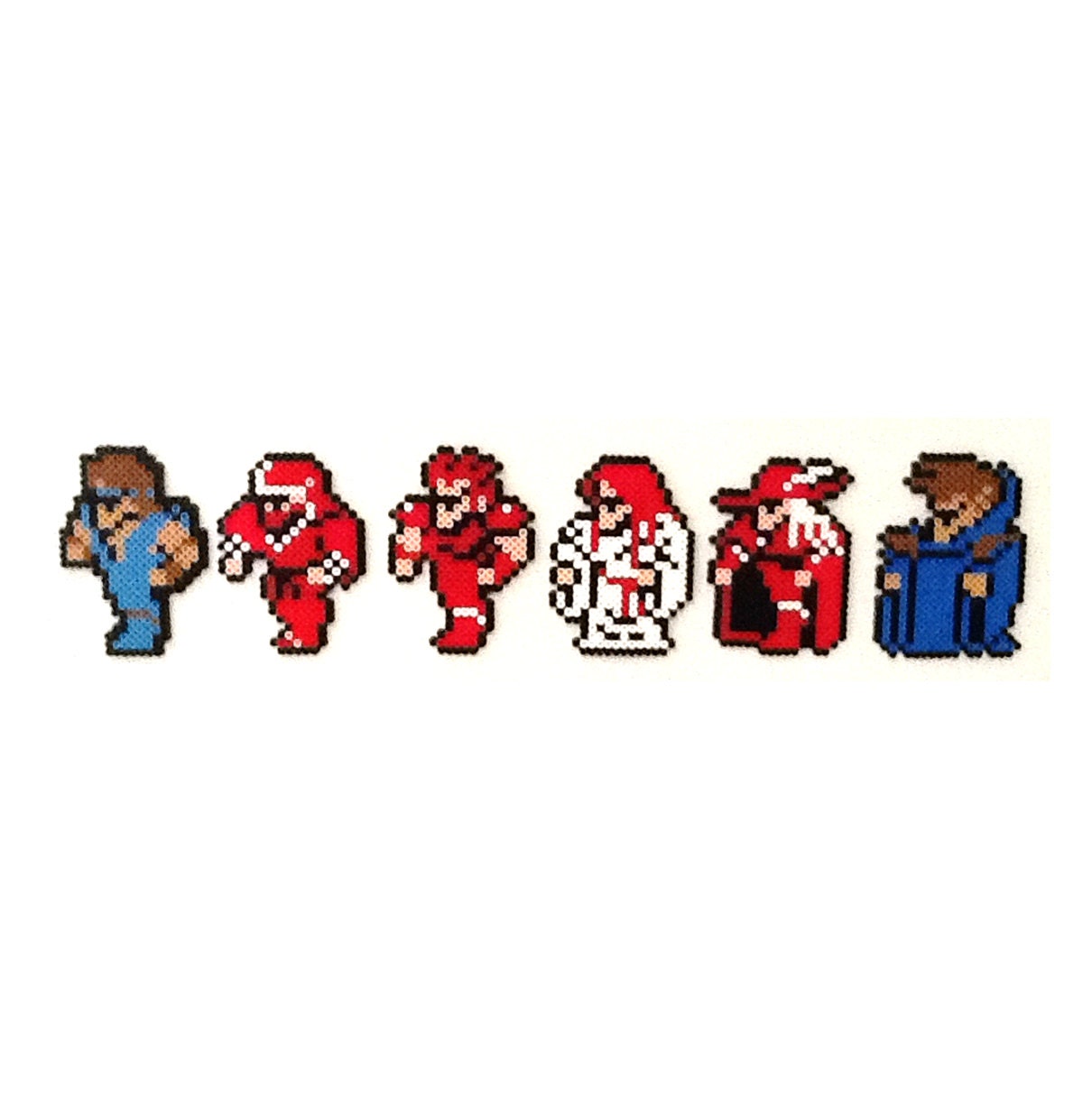 Final Fantasy 1 Advanced Class Perler Magnet Set
