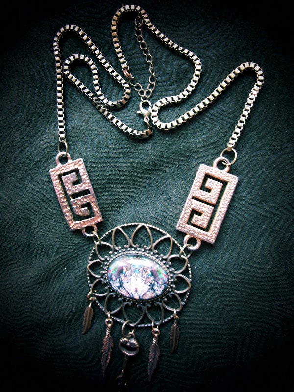 One of a Kind Beautiful Handmade Art Pendant Fancy Necklace Jewelry