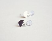 tiny umbrella earring studs - delicate everyday jewelry / silver minimalist accessories