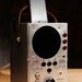 iphone 5 charging station with speaker from vintage radio test equipment