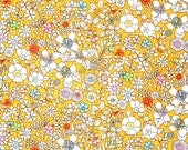 Liberty New Season 2013 June's Meadow Golden Yellow White Pink Dense Floral Liberty of London Tana Lawn Large Fat Eighth
