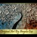 Size 36 x 24 Original Modern Handpainted Abstract Acrylic Impasto Palette Knife White Cherry Tree Painting.