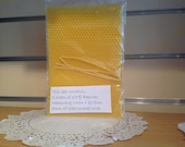 Beeswax Candle making kit. inc 2 sheets of bees wax, wax covered wick and instructions