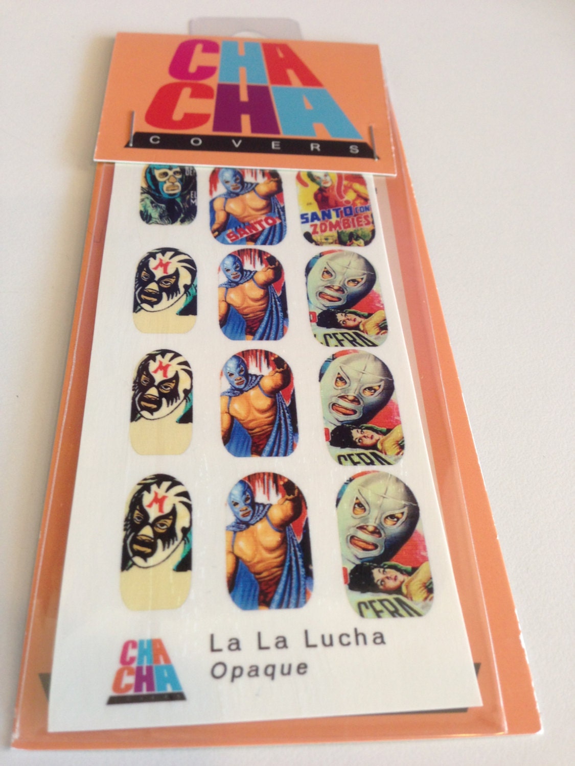 Let's go to the LUCHAS MEXICAN WRESTLER nail decal variety pack