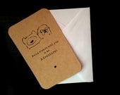 SALE SET OF 4  - Finn and Jake Friendship Friend Cards / Adventure Time Fan Art.  Geek Boy, Nerd Girl. Comics.