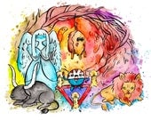 Peppermint Butler and Friends The Suitor  8.5x11 inch inkjet print / Adventure Time Fan Art