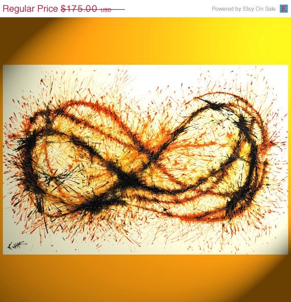 Spring Sale - Original Painting - Abstract Expressionism Art - LARGE 30x20 - Modern Abstract Art - 1273.121312 - Burns Brightest At Dawn -