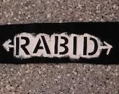 Black "Rabid" Patch