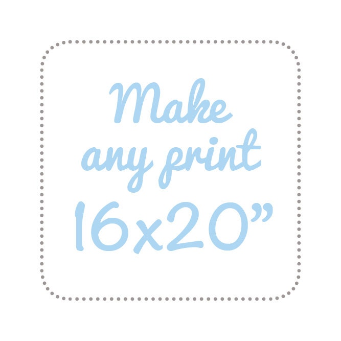 Make any print of your choice 16 x 20"