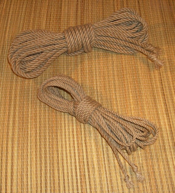 4mm Jute rope for shibari bondage handmade in Texas by KnotKnormal