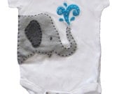 Elephant Baby Bodysuit/Onesie - available in long or short sleeve