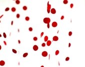 Red felt garland - 10ft - Christmas tree garland