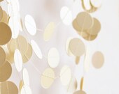 Shimmer ivory garland - Bridal shower garland - Party garland - Wedding decoration