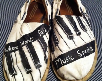 Hand Painted Shoes - Music