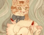 Puss digital print