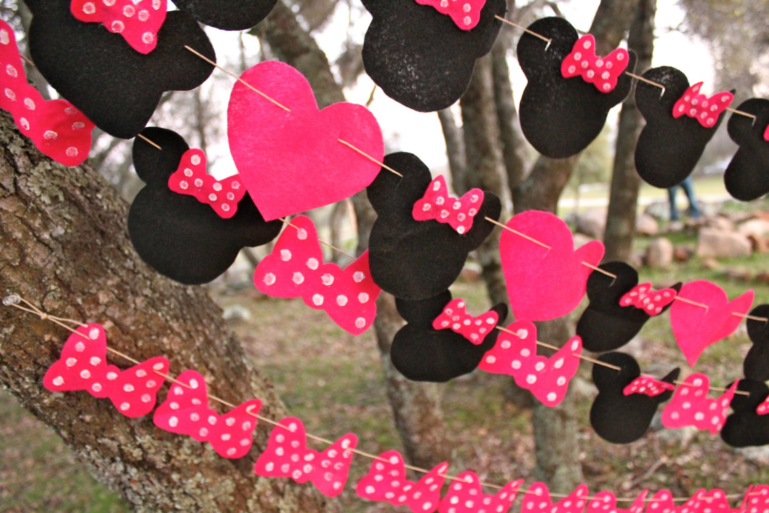 Variety Pack Set of 4 Minnie Mouse Felt Garlands