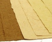 Unique handmade papers from tree-free fibers, 6 letter size sheets