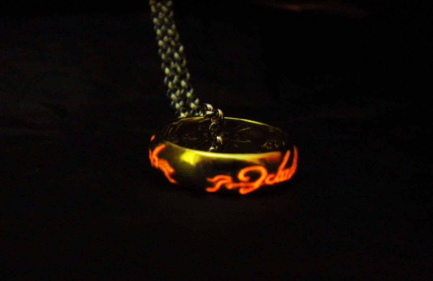 The Lord of the Rings - The Hobbit - Tolkien - Glow in the Dark - Glow in the Dark Ring - Frodo Necklace - Bilbo Baggins Ring - Gollum
