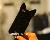 5 Color Prick-eared Cat iPhone 5 case iPhone 4 iPhone 4s case 3d Cat samsung galaxy s2 s3 case galaxy note 2 case Black Cat Sir iPhone cover