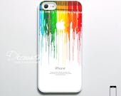 iPhone 5 case, Unique iPhone 4 case, iPhone 4s case, case for iPhone 4, colorful crayon art S469