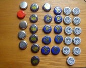 beer bottle tops, 30, assorted