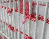 Custom Breathable mesh bumper and crib skirt
