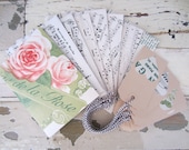 Vintage Sheet Music  - Upcycled Stationary Set - 8 Envelopes and 16 Gift Tags