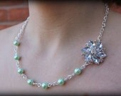 Mint Bridesmaid Gift Set-Mint Green-Wedding Party Jewelry-Mint Pearl Necklace-Pearl Jewelry-Bridesmaid Jewelry-Dream Day Designs