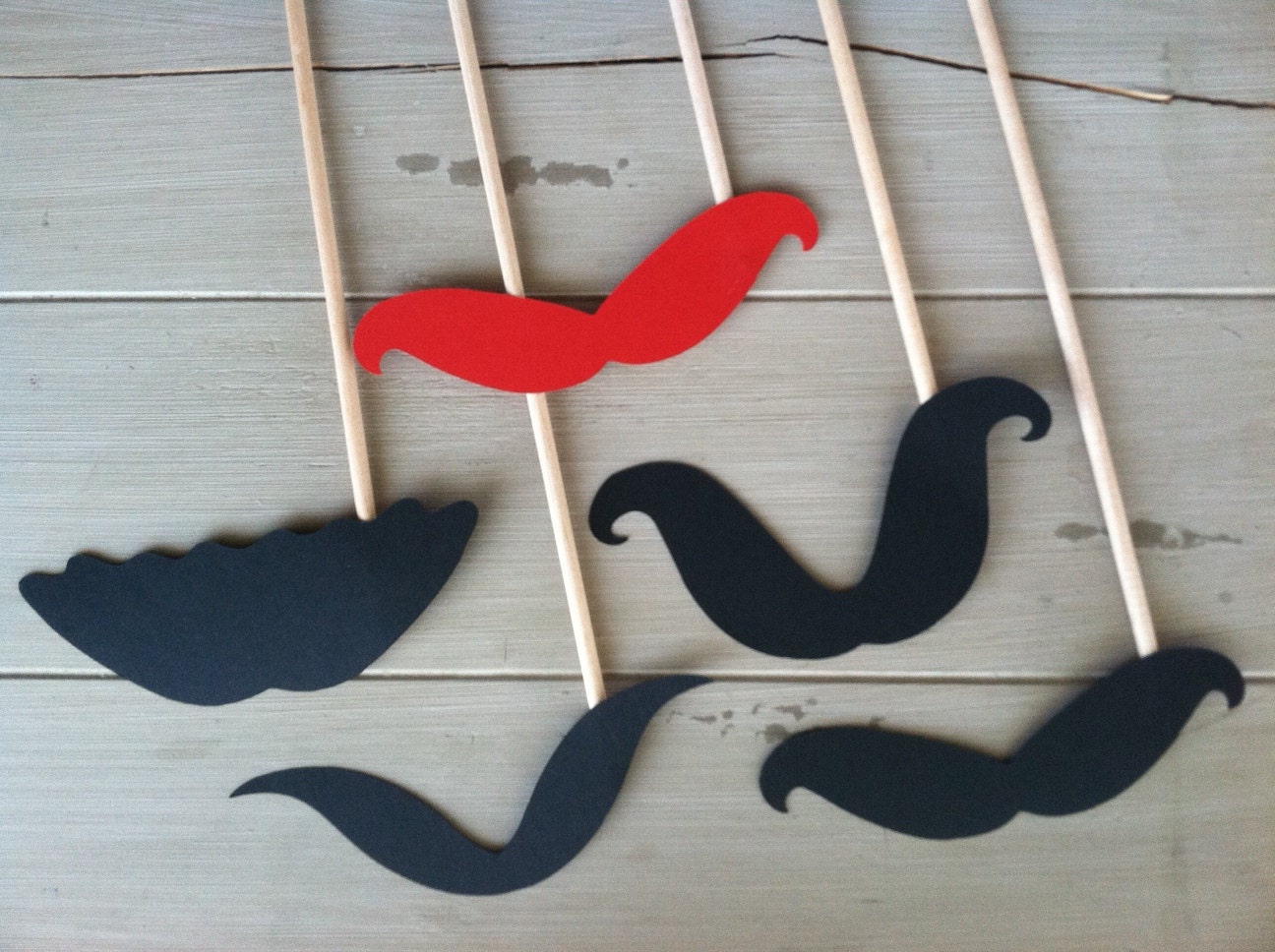 Assortment of 5 Mustache Photo Booth Props