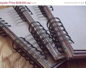 Sale Mixed Media Blank Art Journal or Personal Journal Smash Book Style Scrapbook Spiral Bound