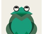 Geometric Frog Print