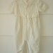 Vintage Baby Girl White Sweater Playsuit 6 to 9 months