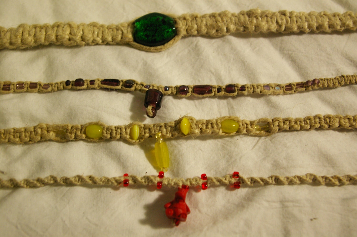 Group of Hemp Necklaces