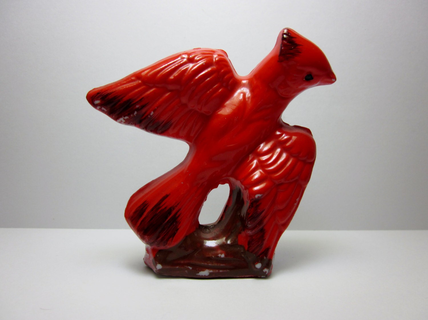 Vintage Red Cardinal Figurine Made in Japan Pristine Condition Spring Home Decoration