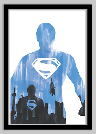 Superman Superhero Movie Poster - 18x24