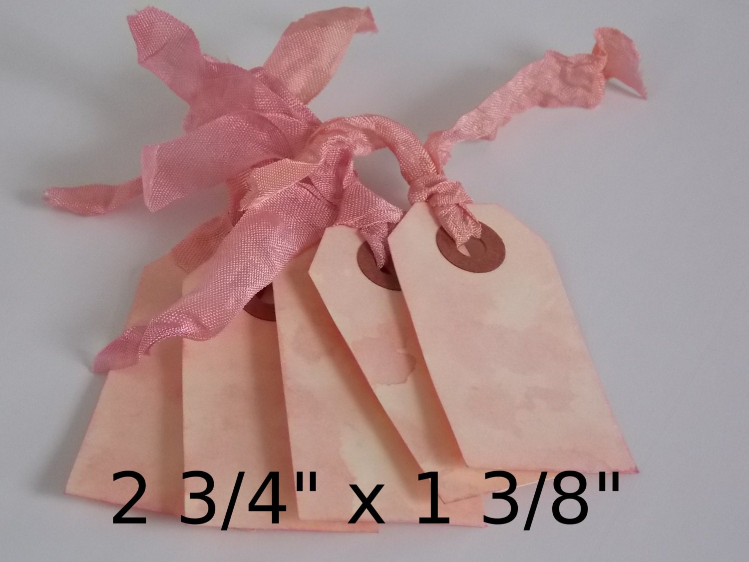 Shabby Pink Set of 50 Any Color Any Size Stained Tags Wedding Favors Seating Charts Gift Tags Price Tags Shabby Chic Wedding