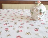 Handmade tablecloth, linen table cloth, wedding decor, home decor, party accessory, spring decor, garden party,  flowers, kitchen linen.